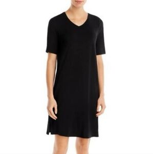 Eileen Fisher Classic Black V-Neck Dress